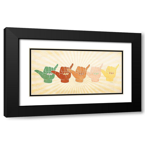 Hang Loose Black Modern Wood Framed Art Print with Double Matting by Pugh, Jennifer