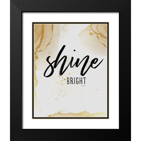 Shine Bright Black Modern Wood Framed Art Print with Double Matting by Pugh, Jennifer