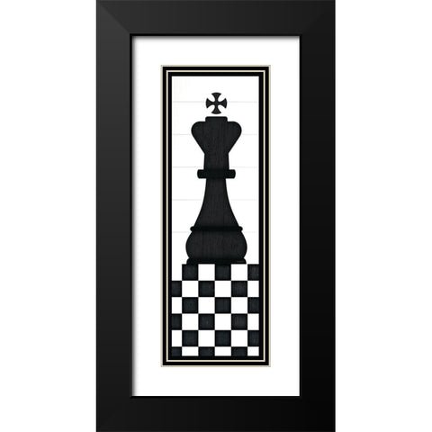 King Black Modern Wood Framed Art Print with Double Matting by Pugh, Jennifer