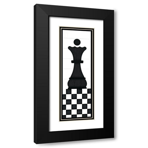 Queen Black Modern Wood Framed Art Print with Double Matting by Pugh, Jennifer