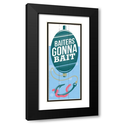 Gonna Bait Black Modern Wood Framed Art Print with Double Matting by Brando, JJ