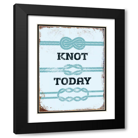 Knot Today Black Modern Wood Framed Art Print with Double Matting by Brando, JJ