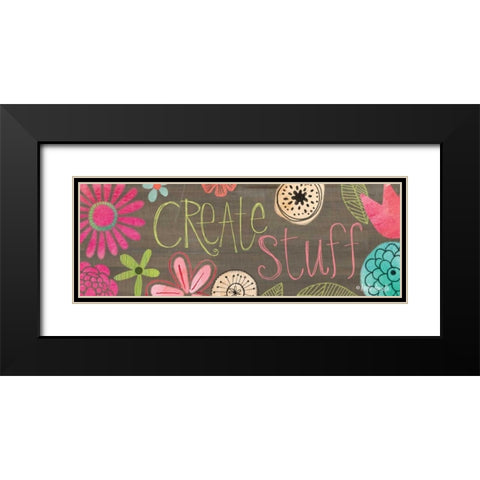Create Stuff Black Modern Wood Framed Art Print with Double Matting by Doucette, Katie