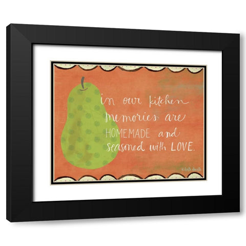 Seasoned with Love Black Modern Wood Framed Art Print with Double Matting by Doucette, Katie