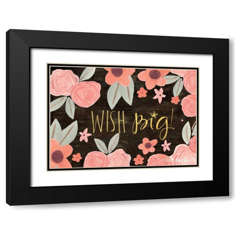 Wish Big Black Modern Wood Framed Art Print with Double Matting by Doucette, Katie