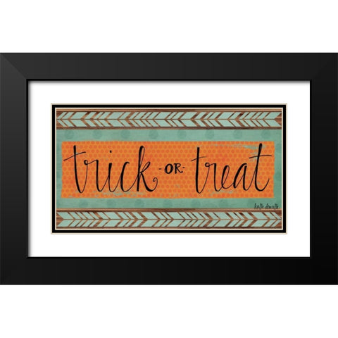 Trick or Treat Black Modern Wood Framed Art Print with Double Matting by Doucette, Katie
