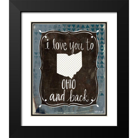 Ohio and Back Black Modern Wood Framed Art Print with Double Matting by Doucette, Katie