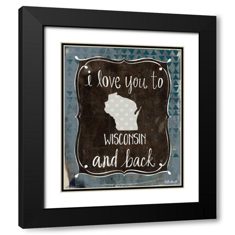 Wisconsin and Back Black Modern Wood Framed Art Print with Double Matting by Doucette, Katie