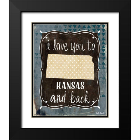 Kansas and Back Black Modern Wood Framed Art Print with Double Matting by Doucette, Katie