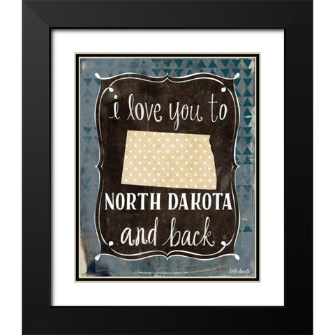 North Dakota and Back Black Modern Wood Framed Art Print with Double Matting by Doucette, Katie
