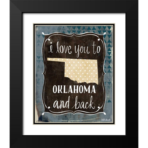 Oklahoma and Back Black Modern Wood Framed Art Print with Double Matting by Doucette, Katie