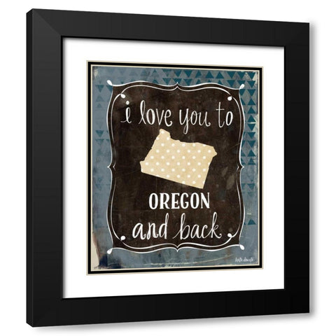 Oregon and Back Black Modern Wood Framed Art Print with Double Matting by Doucette, Katie