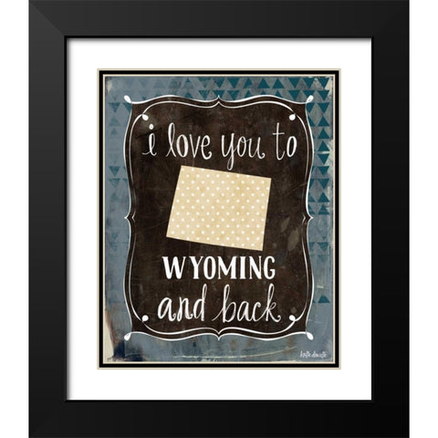 Wyoming and Back Black Modern Wood Framed Art Print with Double Matting by Doucette, Katie