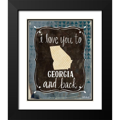 Georgia and Back Black Modern Wood Framed Art Print with Double Matting by Doucette, Katie
