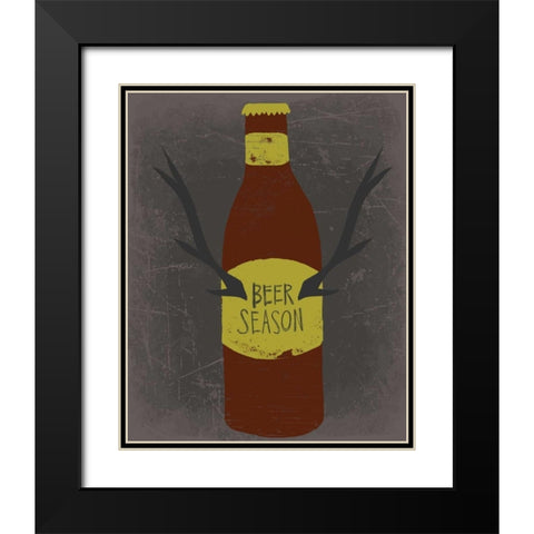 Beer Season Black Modern Wood Framed Art Print with Double Matting by Doucette, Katie
