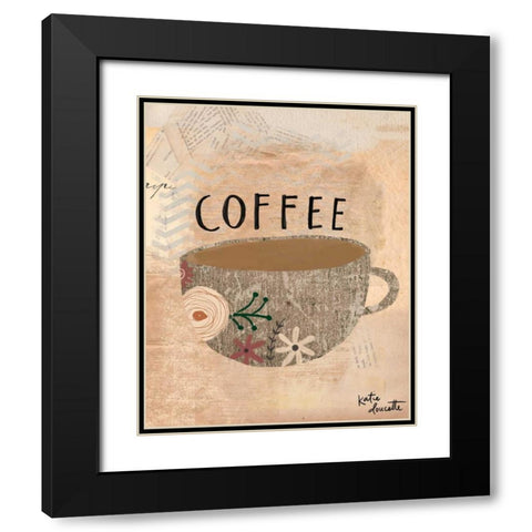 Coffee Black Modern Wood Framed Art Print with Double Matting by Doucette, Katie