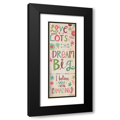 Inspirational Words Black Modern Wood Framed Art Print with Double Matting by Doucette, Katie