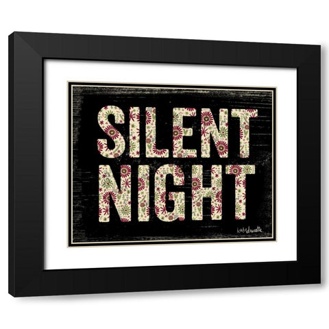 Silent Night Black Modern Wood Framed Art Print with Double Matting by Doucette, Katie