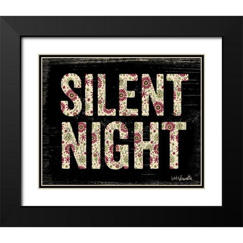 Silent Night Black Modern Wood Framed Art Print with Double Matting by Doucette, Katie