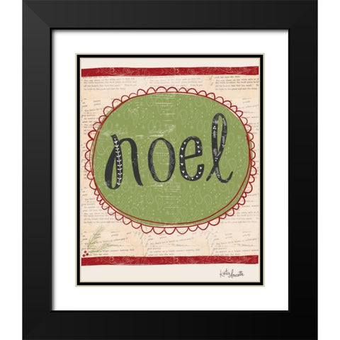 Noel Black Modern Wood Framed Art Print with Double Matting by Doucette, Katie