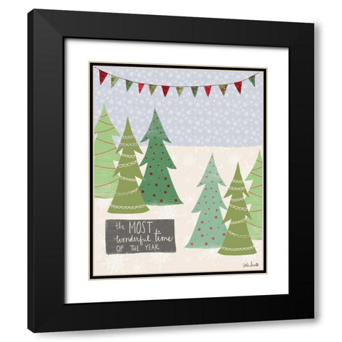 Most Wonderful Time of the Year Black Modern Wood Framed Art Print with Double Matting by Doucette, Katie