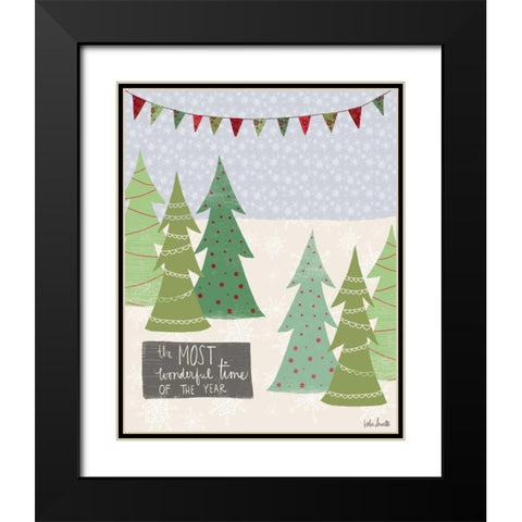 Most Wonderful Time of the Year Black Modern Wood Framed Art Print with Double Matting by Doucette, Katie