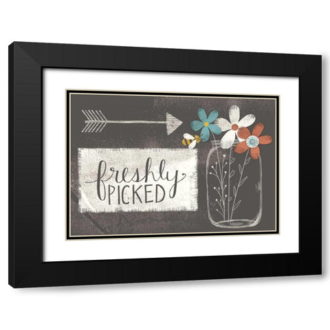 Freshly Picked Black Modern Wood Framed Art Print with Double Matting by Doucette, Katie