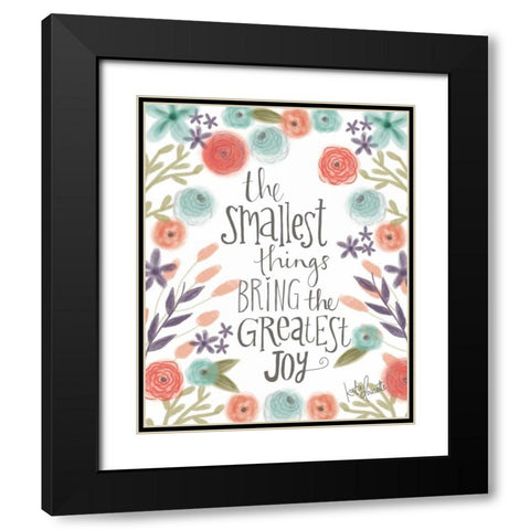 Smallest Things Black Modern Wood Framed Art Print with Double Matting by Doucette, Katie