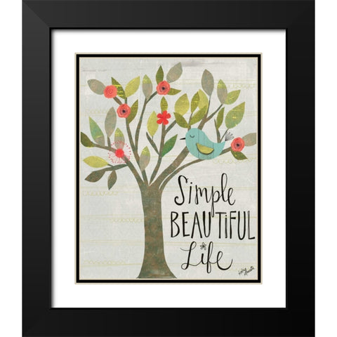 Simple, Beautiful, Life Black Modern Wood Framed Art Print with Double Matting by Doucette, Katie