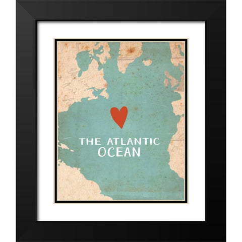 Atlantic Ocean Black Modern Wood Framed Art Print with Double Matting by Doucette, Katie