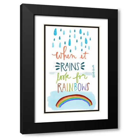Rainbows Black Modern Wood Framed Art Print with Double Matting by Doucette, Katie