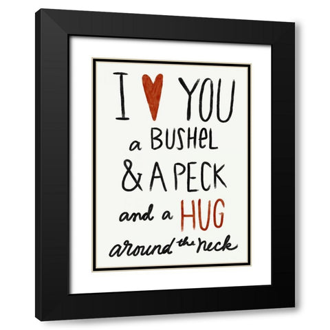 Bushel and a Peck Black Modern Wood Framed Art Print with Double Matting by Doucette, Katie