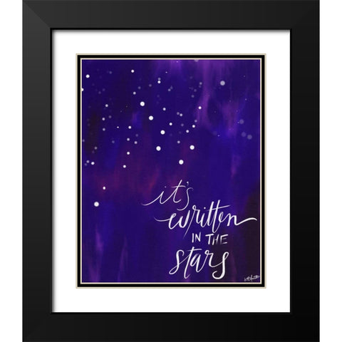 Written in the Stars Black Modern Wood Framed Art Print with Double Matting by Doucette, Katie