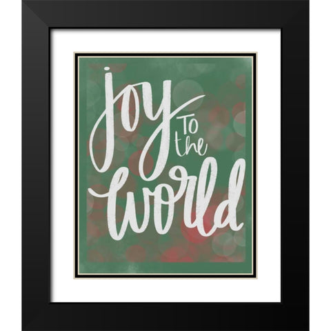Joy to the World Black Modern Wood Framed Art Print with Double Matting by Doucette, Katie
