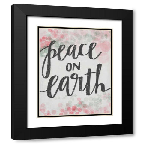 Peace II Black Modern Wood Framed Art Print with Double Matting by Doucette, Katie