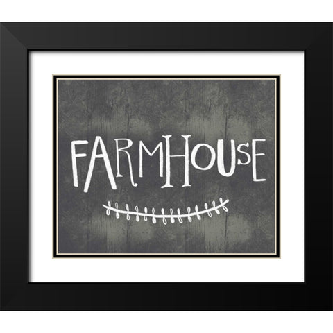 Whimsical Farmhouse Black Modern Wood Framed Art Print with Double Matting by Doucette, Katie