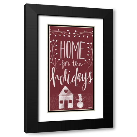 Home for the Holidays II Black Modern Wood Framed Art Print with Double Matting by Doucette, Katie