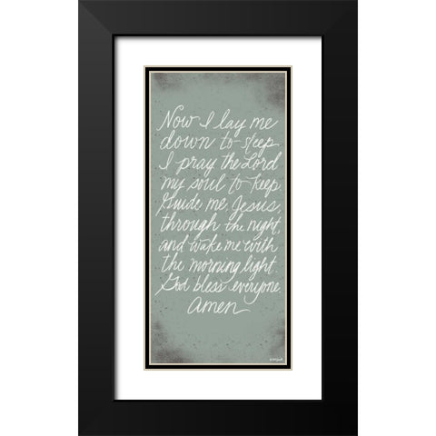 Prayer Black Modern Wood Framed Art Print with Double Matting by Doucette, Katie