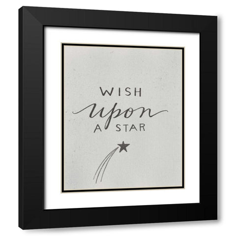 Wish Upon a Star Black Modern Wood Framed Art Print with Double Matting by Doucette, Katie