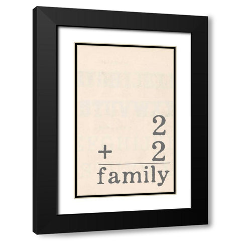 Family Black Modern Wood Framed Art Print with Double Matting by Doucette, Katie
