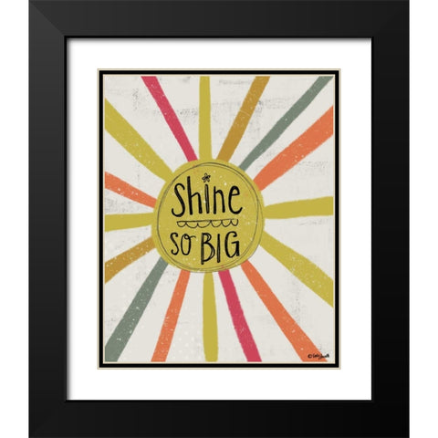 Shine So Big Black Modern Wood Framed Art Print with Double Matting by Doucette, Katie