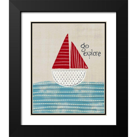 Go Explore Black Modern Wood Framed Art Print with Double Matting by Doucette, Katie
