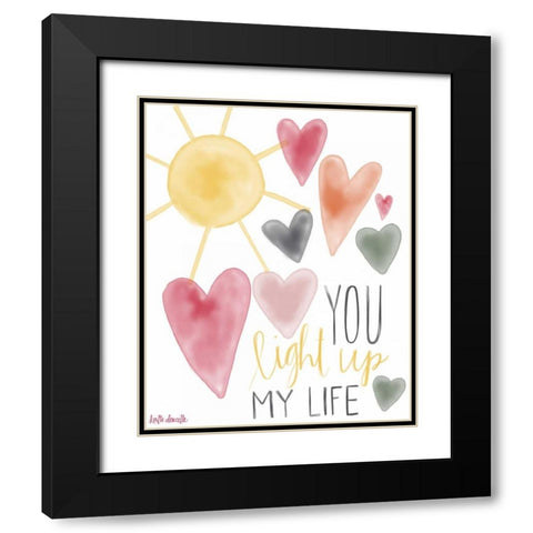 You Light Up My Life Black Modern Wood Framed Art Print with Double Matting by Doucette, Katie