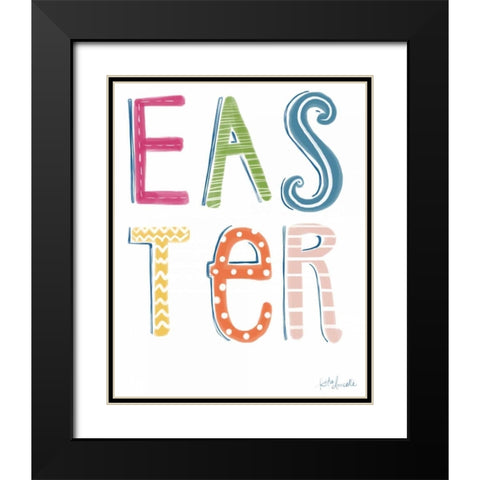 Easter II Black Modern Wood Framed Art Print with Double Matting by Doucette, Katie