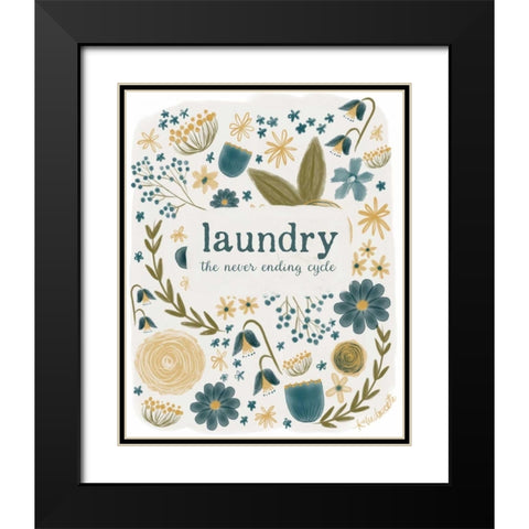 Laundry Cycle Black Modern Wood Framed Art Print with Double Matting by Doucette, Katie