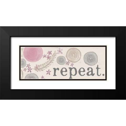 Repeat Black Modern Wood Framed Art Print with Double Matting by Doucette, Katie