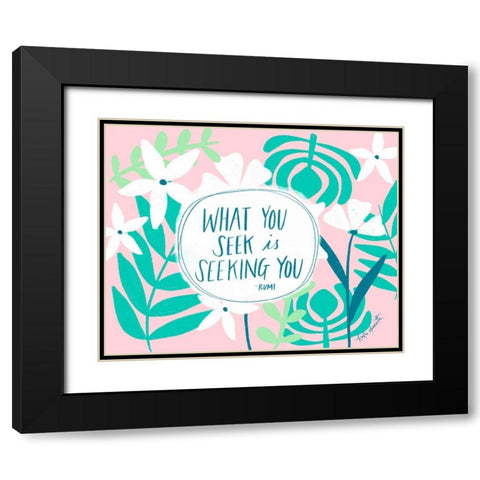 Seeking You Black Modern Wood Framed Art Print with Double Matting by Doucette, Katie