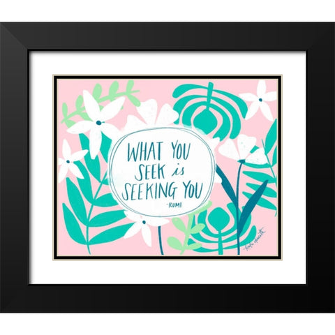 Seeking You Black Modern Wood Framed Art Print with Double Matting by Doucette, Katie