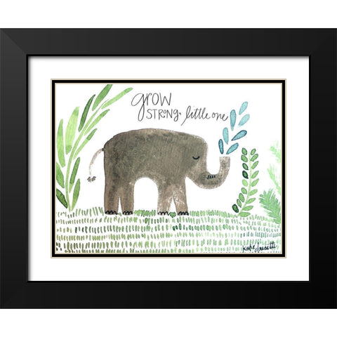 Grow Strong Black Modern Wood Framed Art Print with Double Matting by Doucette, Katie