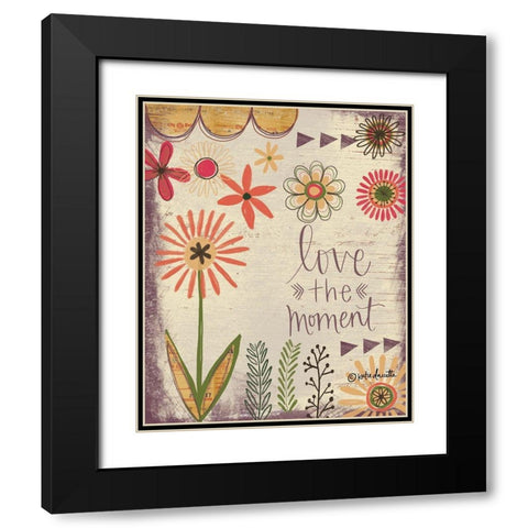 Love the Moment Black Modern Wood Framed Art Print with Double Matting by Doucette, Katie
